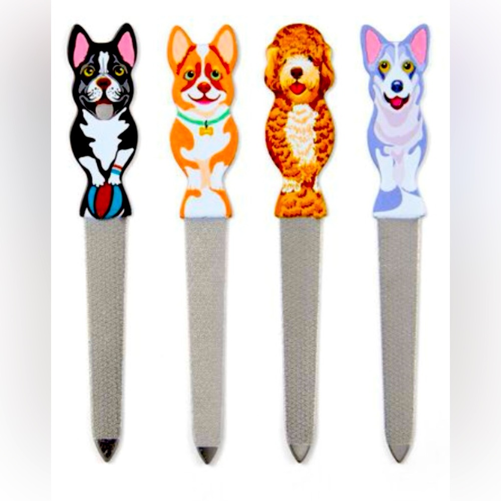 Beauty Secrets DOG Nail File Manicure Tool Metal Emery Board CORGI Frenchie or?